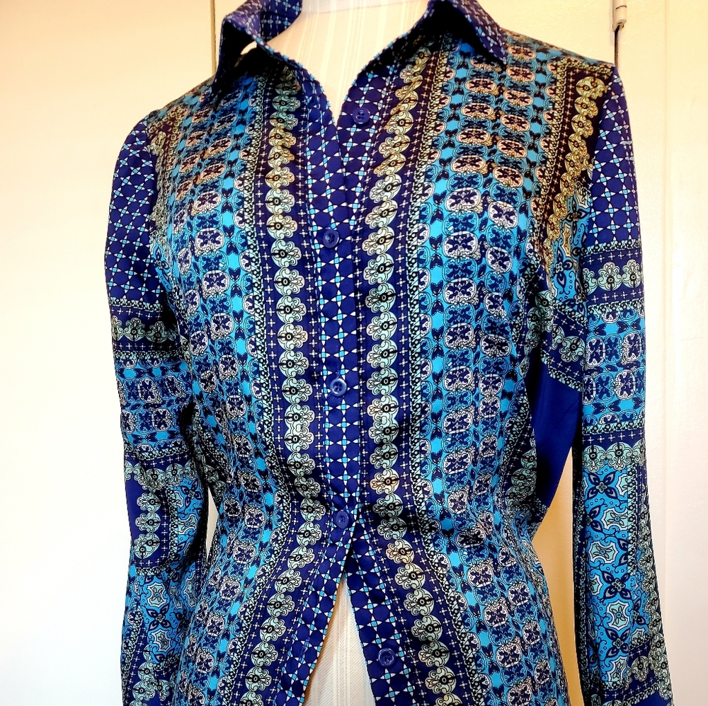 Forever21 "Silk-like" dress blouse